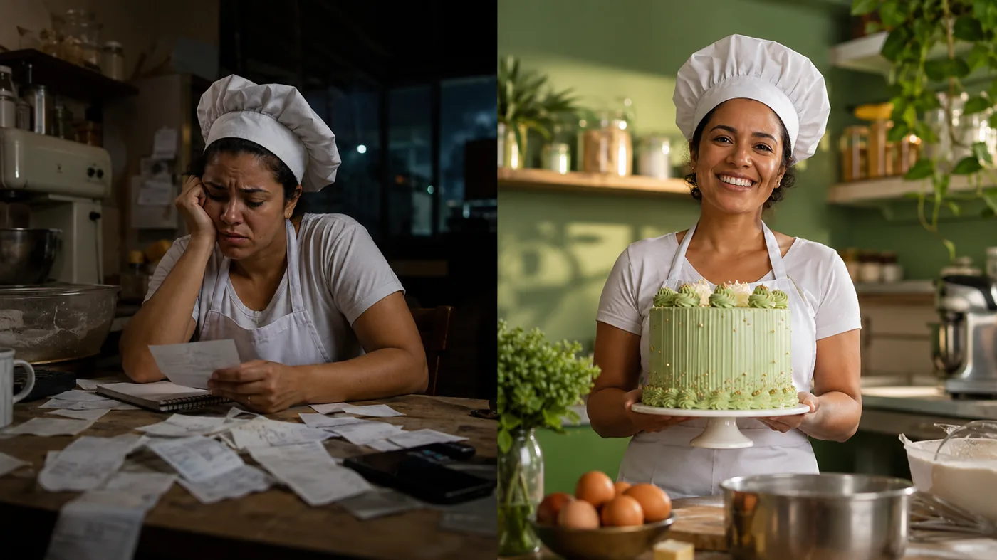 Antes e depois